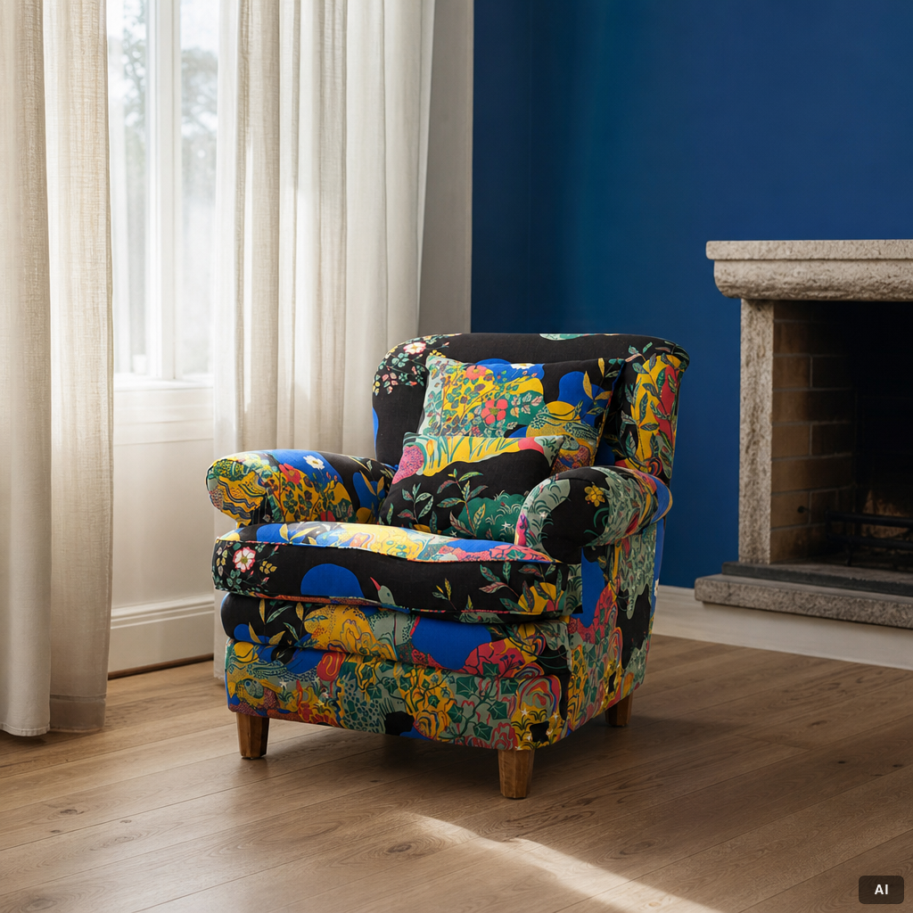 Josef Frank, fåtölj, modell 568, Firma Svenskt Tenn.