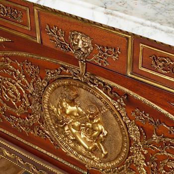 A Louis XVI style chest of drawers, second half of the 20th century.