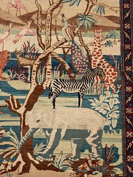 SEMIANTIK ISFAHAN FIGURAL. Möjligen Ahmad. 210 x 143,5 cm.