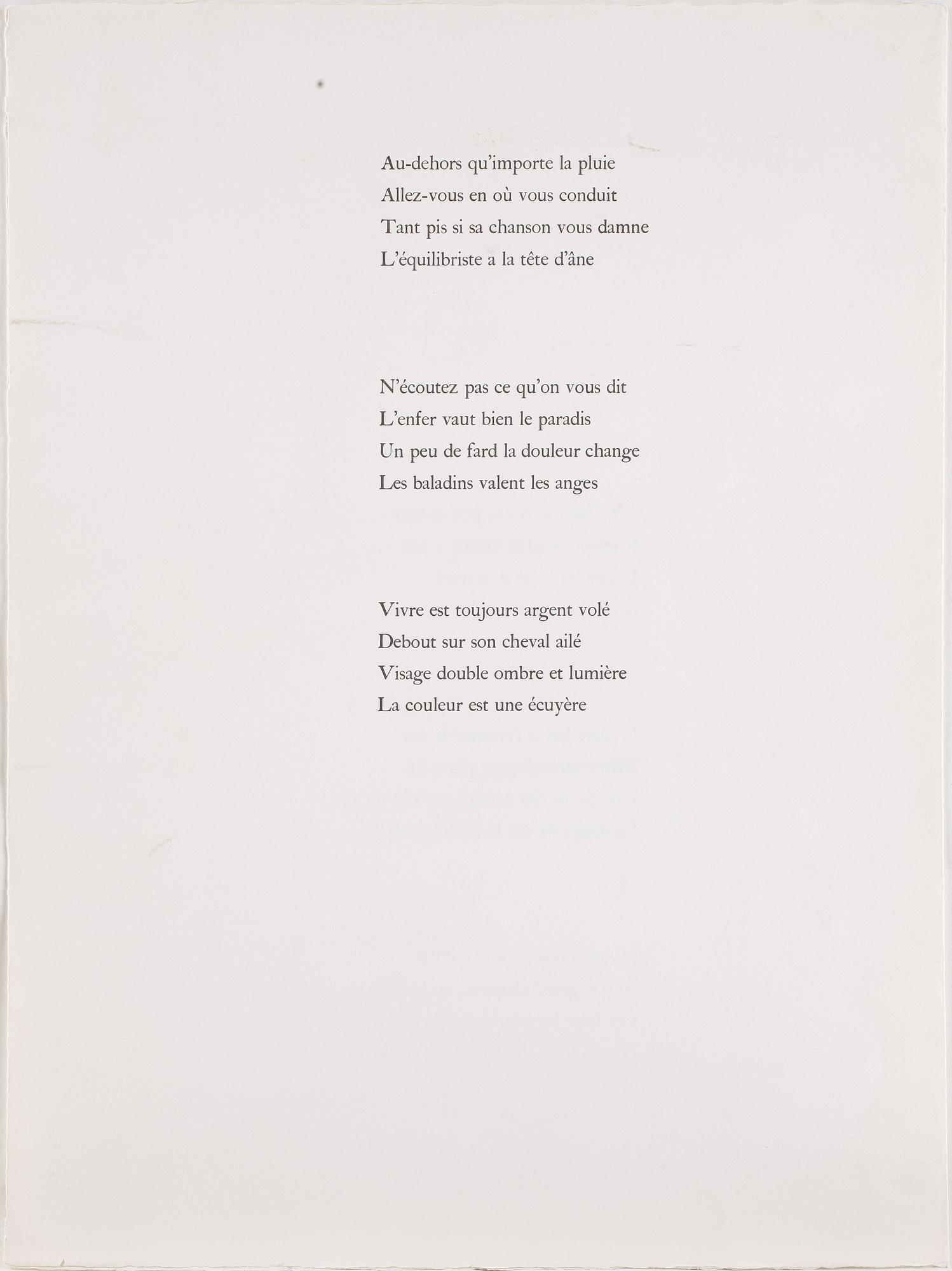MARC CHAGALL, etsning med handkolorering, ej signerad.
