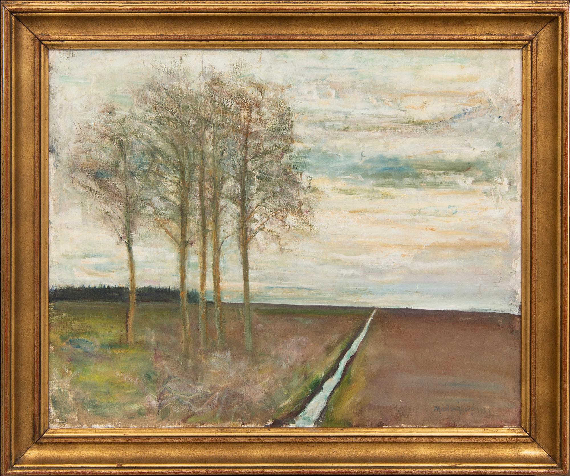 Martin Åberg, oil on canvas, signed, dated 1944.