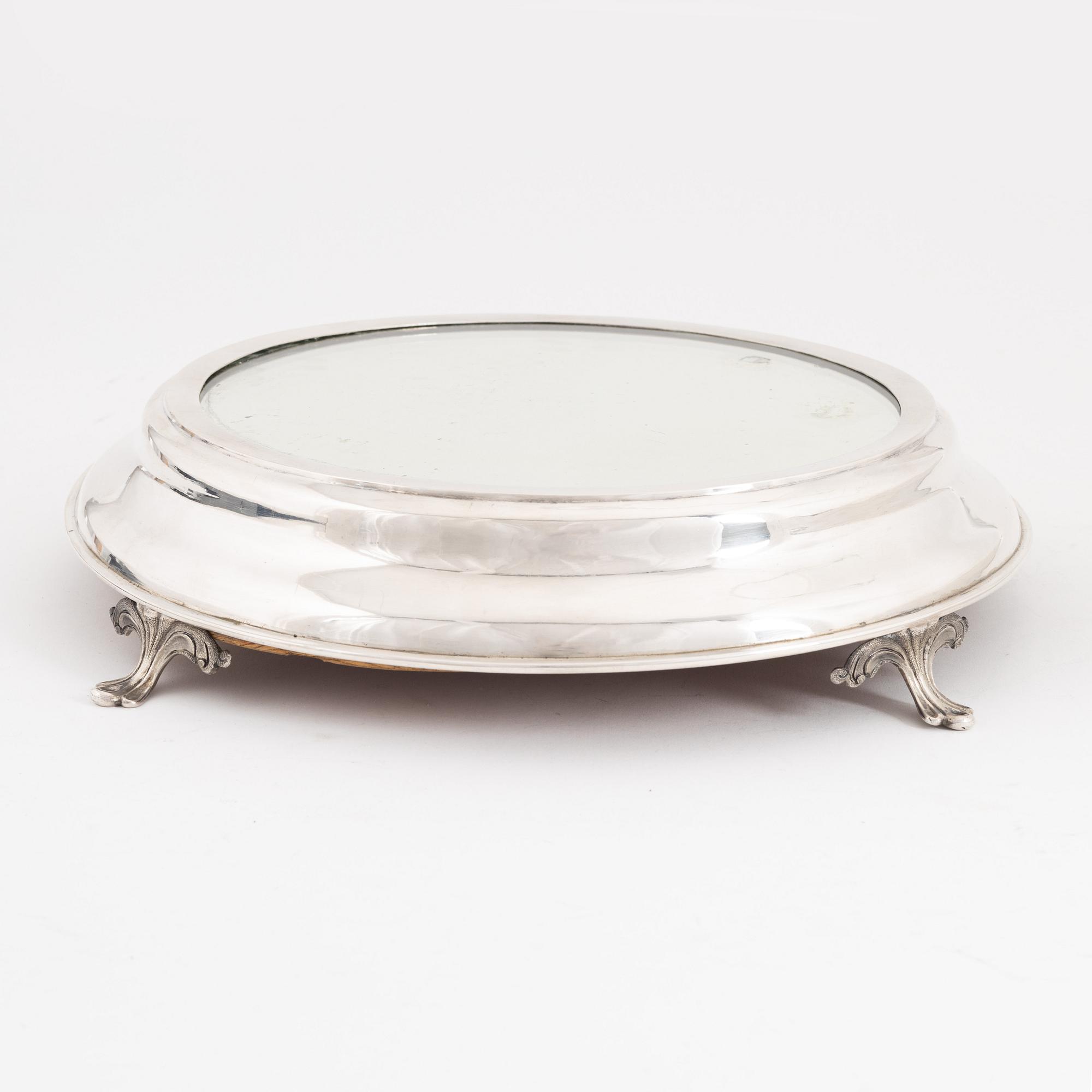 A Danish silver centerpiece, mark of JS Prahl, Copenhagen 1881.