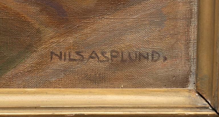 Nils Asplund, Bathing.