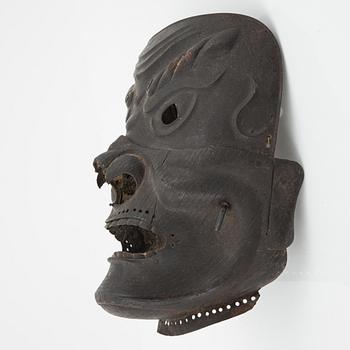 Mask/Tengu Menpo, metall. Japan, 1800-tal.