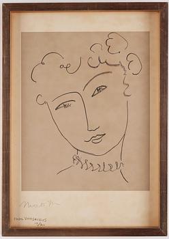 Henri Matisse, "Pour Versailles", from "La Pompadour".