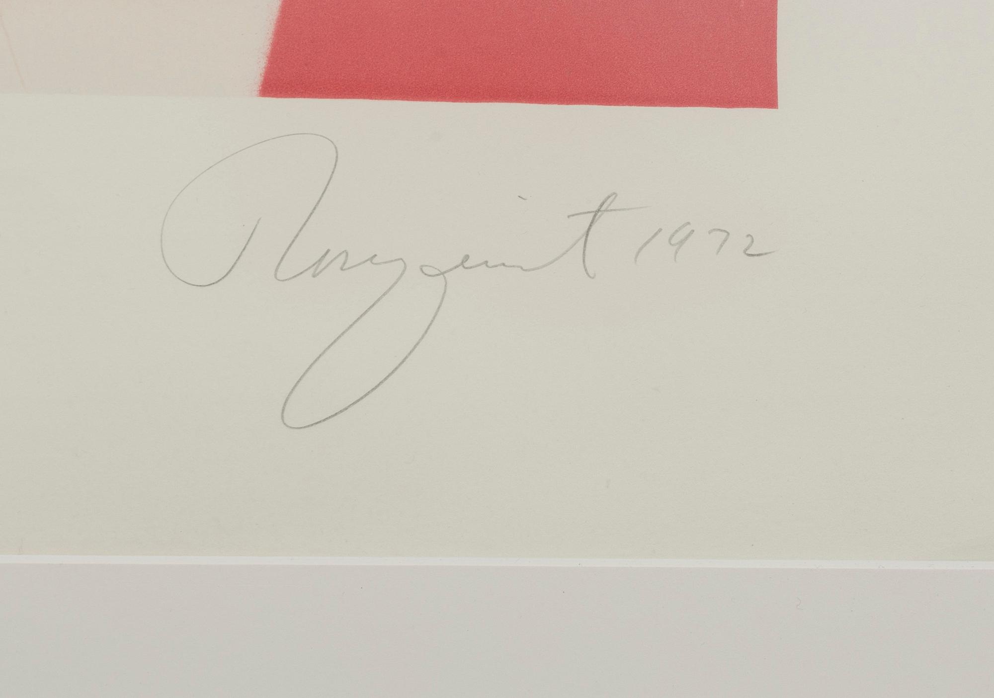 JAMES ROSENQUIST, a signed, dated and numbered colour lithograph with relief.