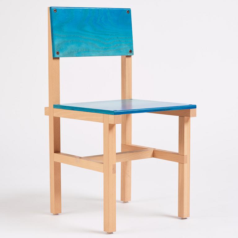 Fredrik Paulsen, a "Röhsska" chair, ed. 83/102, provenance 'Fredrik's Fun Fair',  Designbaren at Stockholm Designweek, Blå Station 2020.