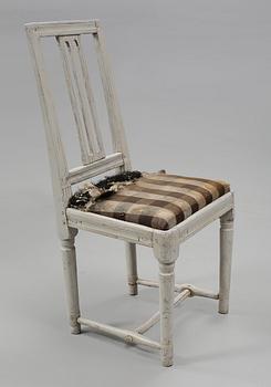 STOLAR, 4 st, gustavianska provinsarbeten, omkring sekelskiftet 1800.
