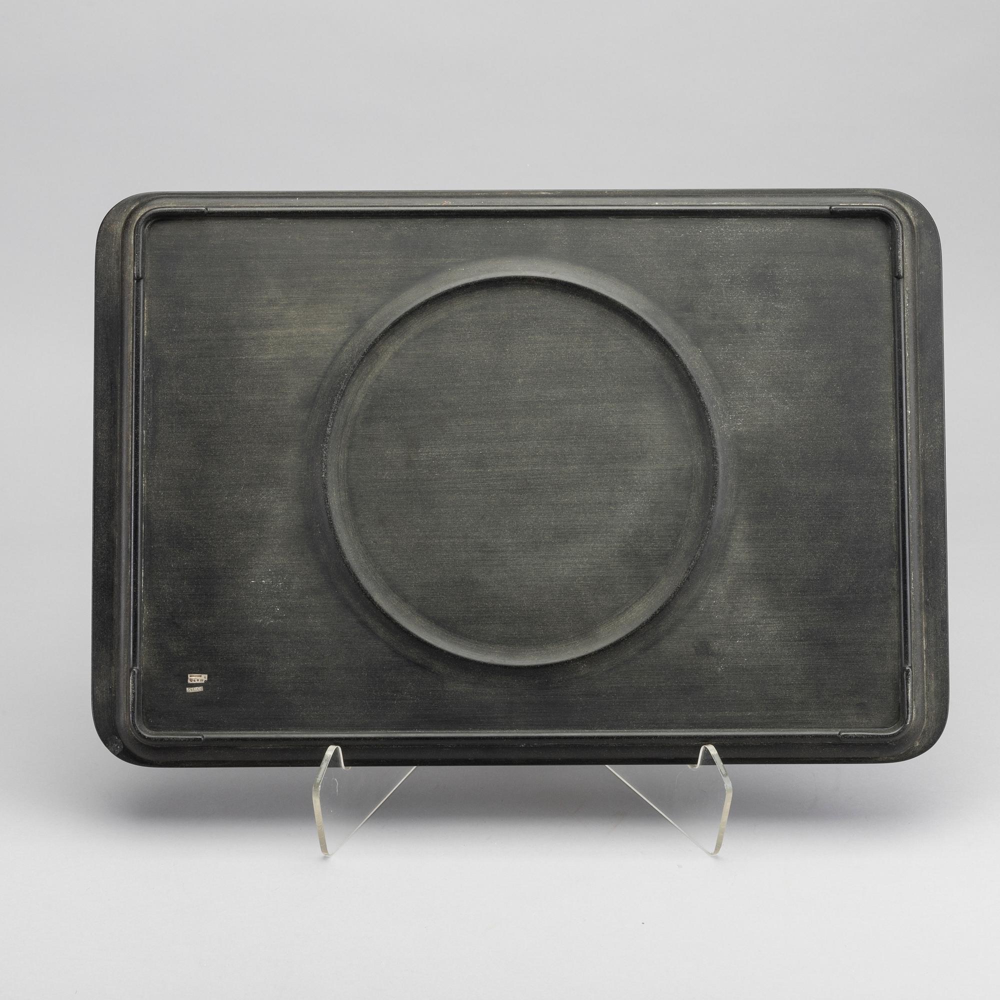 A Swedish 20th century silver and isolit tray mark of Skånska ättikfabriken ab Perstorp 1952.