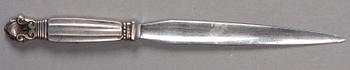 BREVKNIV, sterling silver, Georg Jensen, "Konge", svenska importstämplar.