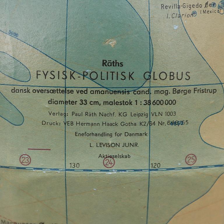 JORDGLOB, Räths, Danmark, 1900-talets andra hälft.