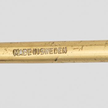 A Swedish brass candelabrum, second half of the 20th Century.