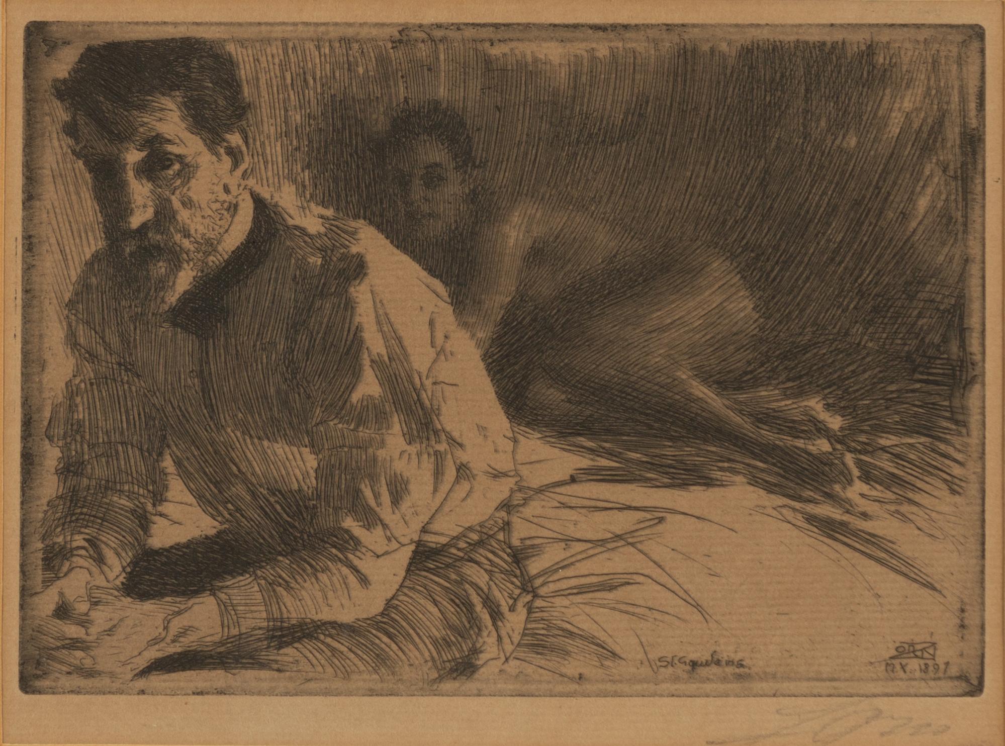 Anders Zorn, "August Saint Gaudens I".