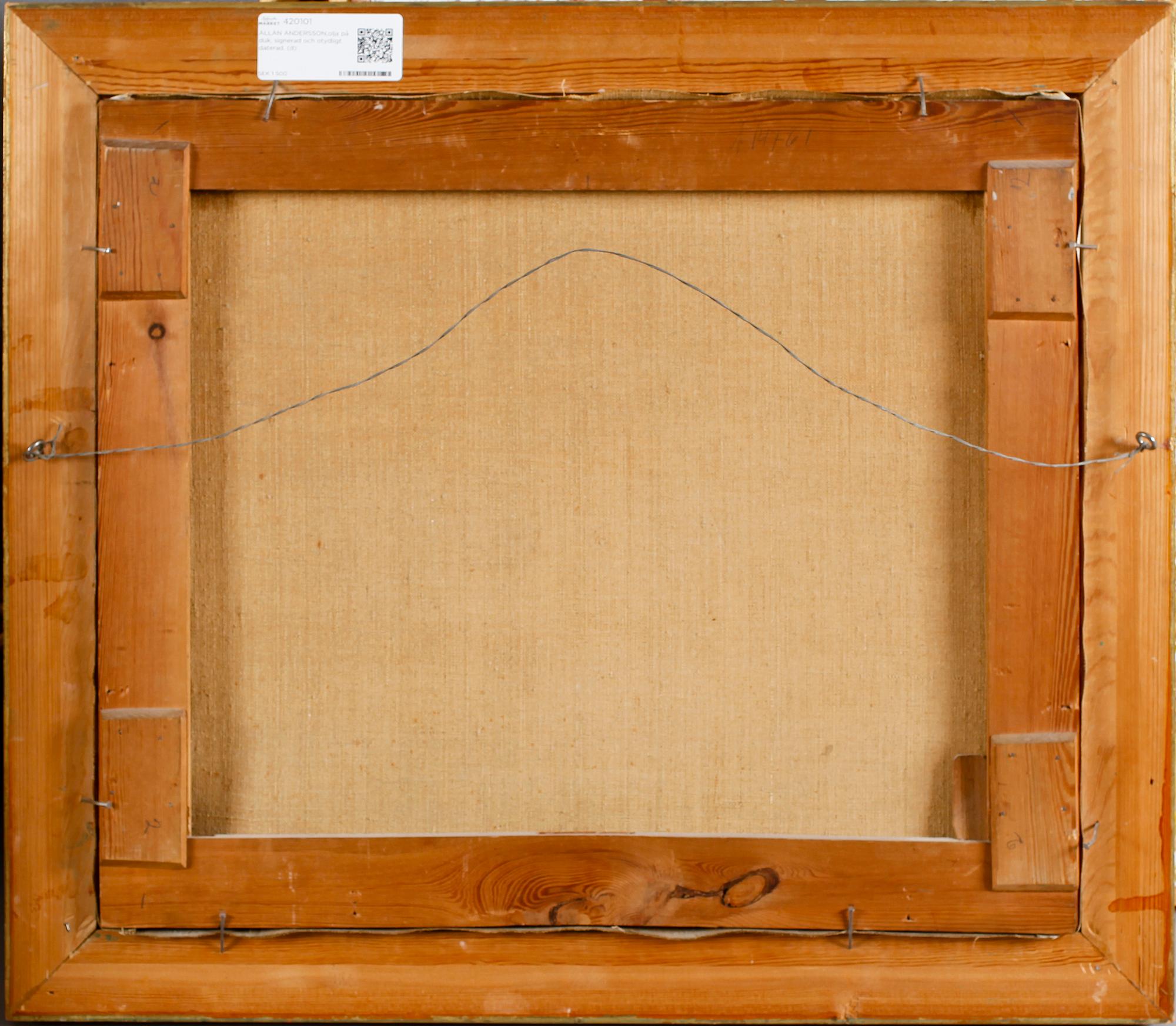 ALLAN ANDERSSON,olja på duk, signerad och otydligt daterad.