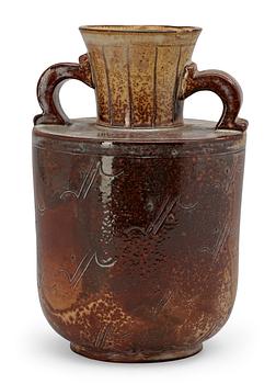A Wilhelm Kåge 'Farsta' stoneware vase, Gustavsberg 1930.