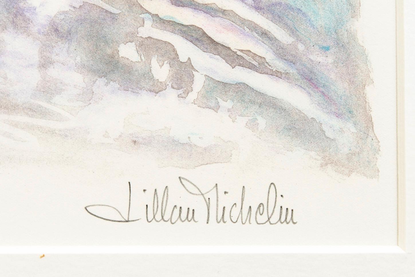 Lillan Michelin, Färglitografi, signerad, numrerad 109/290.