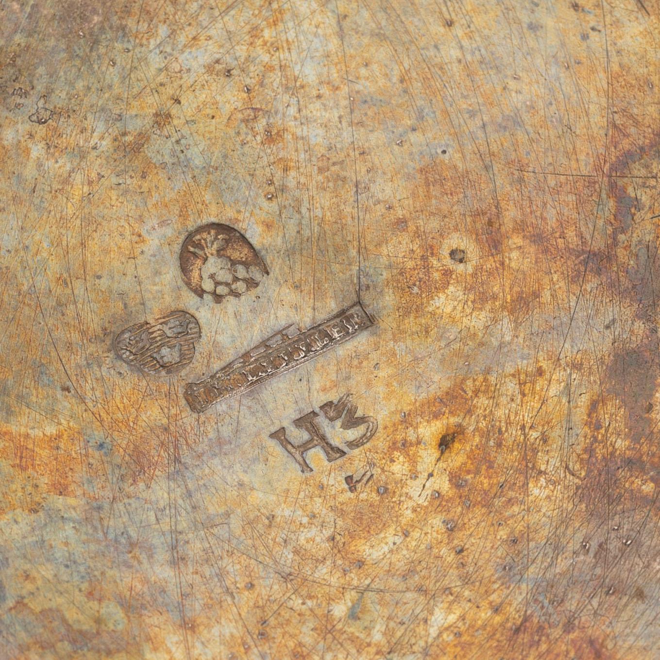 a Swedish Empire silver coffepot, mark of J. H. Leffler, Falun 1814.