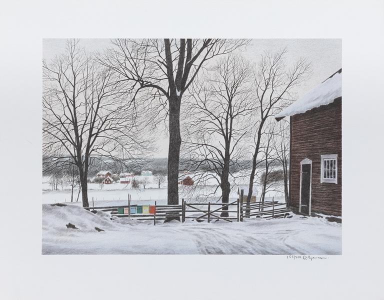 Reinhold Ljunggren, "Vinter", portfolio.