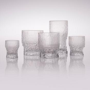 A Set of 20 Aslak Glasses by Iittala 1970-88.