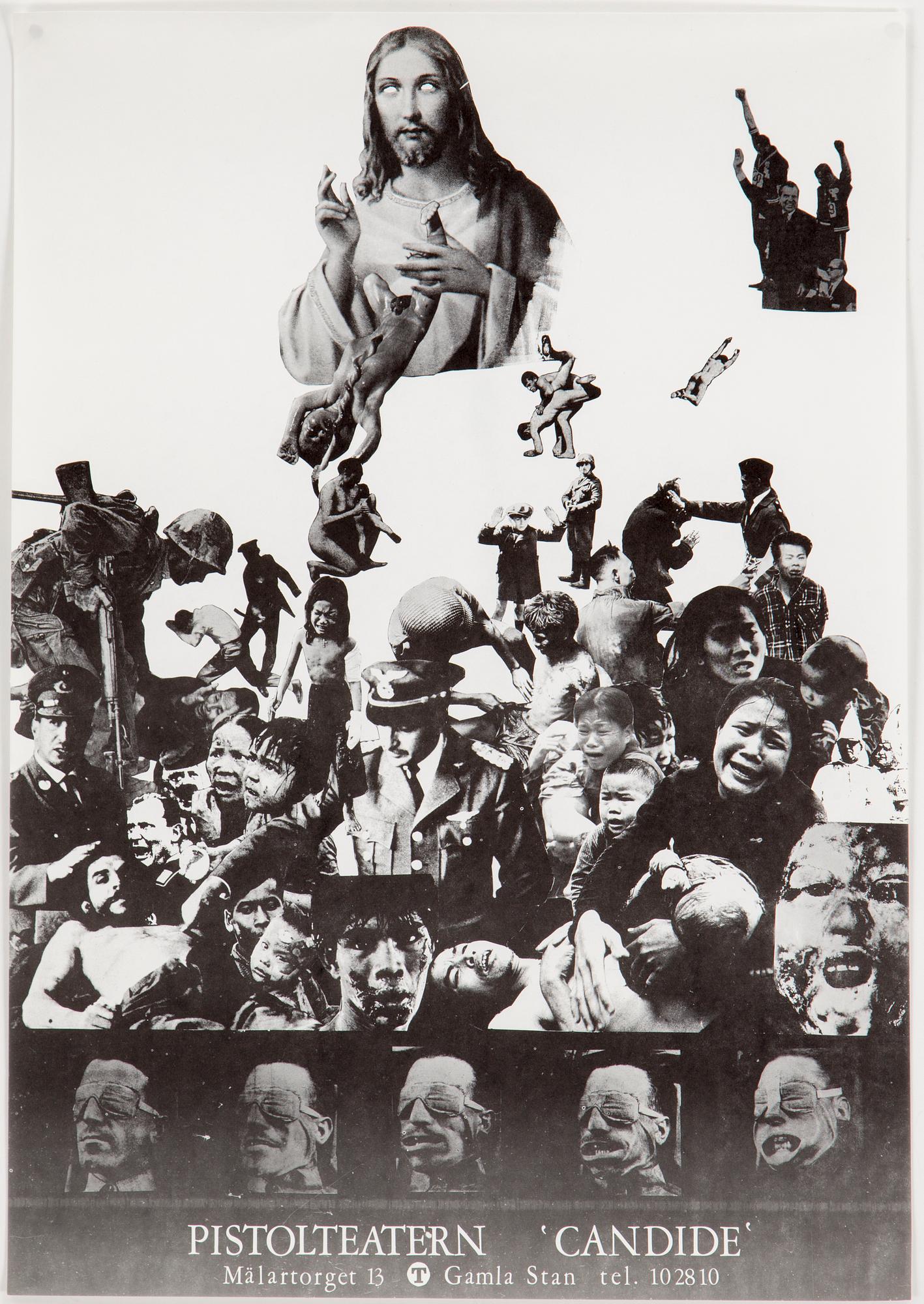 POLITISK KONST, 4 posters, 1960 - 70 -tal.
