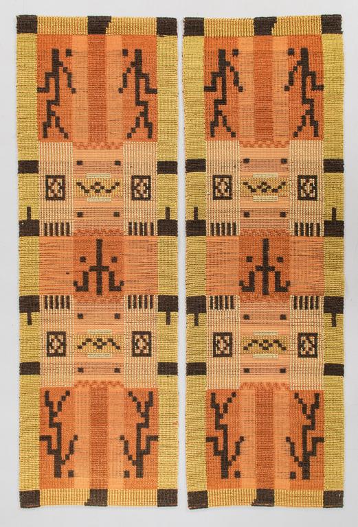 Two rugs. Circa 140 x 95 cm.