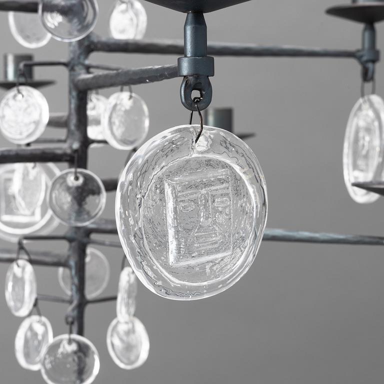 Erik Höglund, a chandelier, Boda Smide.