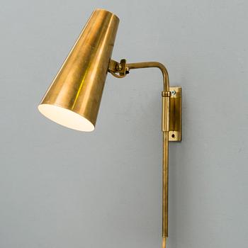 PAAVO TYNELL, a brass wall light, model 9459, for Oy Taito Ab.