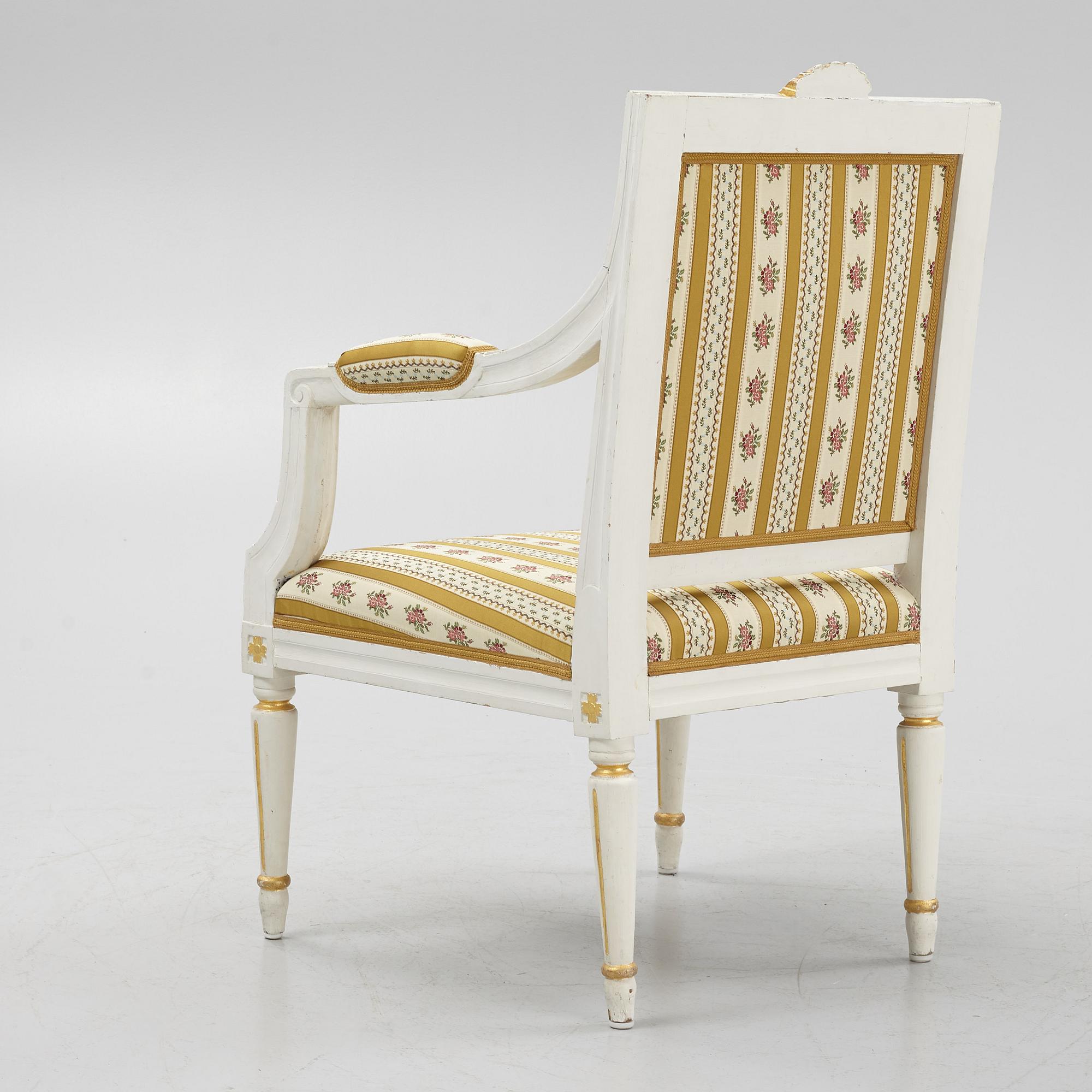 Karmstol, Gustaviansk ,sent 1700-tal.