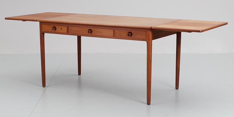 A Hans J Wegner  teak desk by Andreas Tuck, Denmark 1950's.