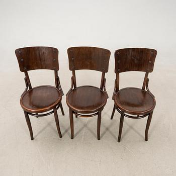 Chairs, set of 3, early 20th century.