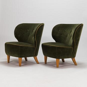 Fåtöljer, ett par, 1950-tal.