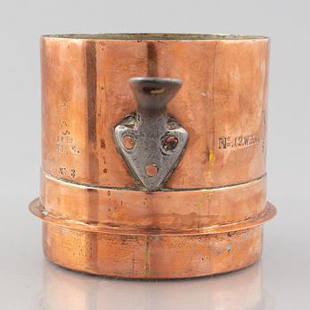 Royal saucepan from the households of Oscar I & Carl XV, mid 19th century.