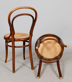 STOLAR, 4 st, Thonet, 1900-talets första hälft.