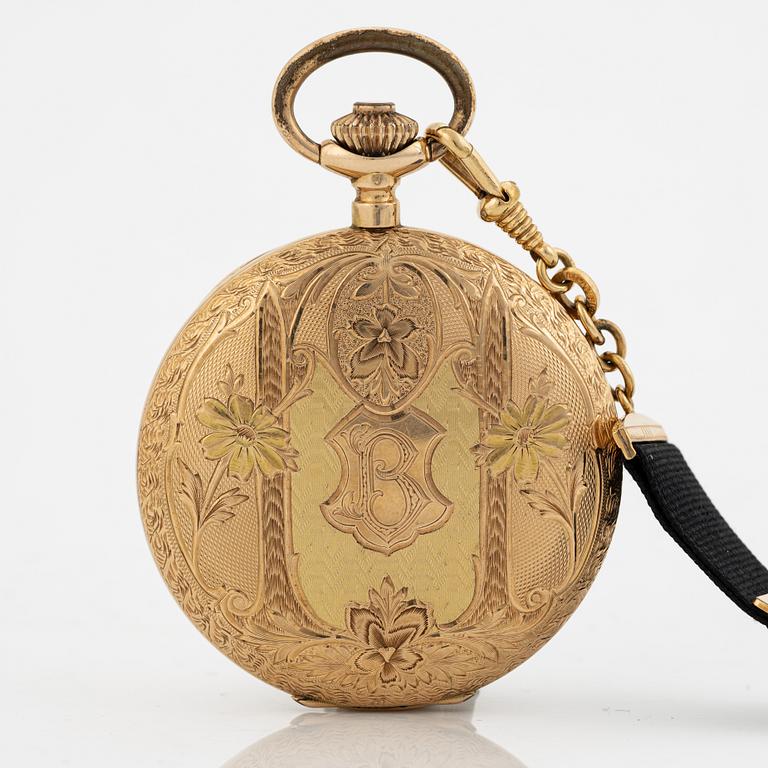 Le Parc, pocket watch, hunter, 50 mm.