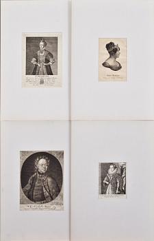 GRAFISKA BLAD, 13 stycken, 1800-tal.