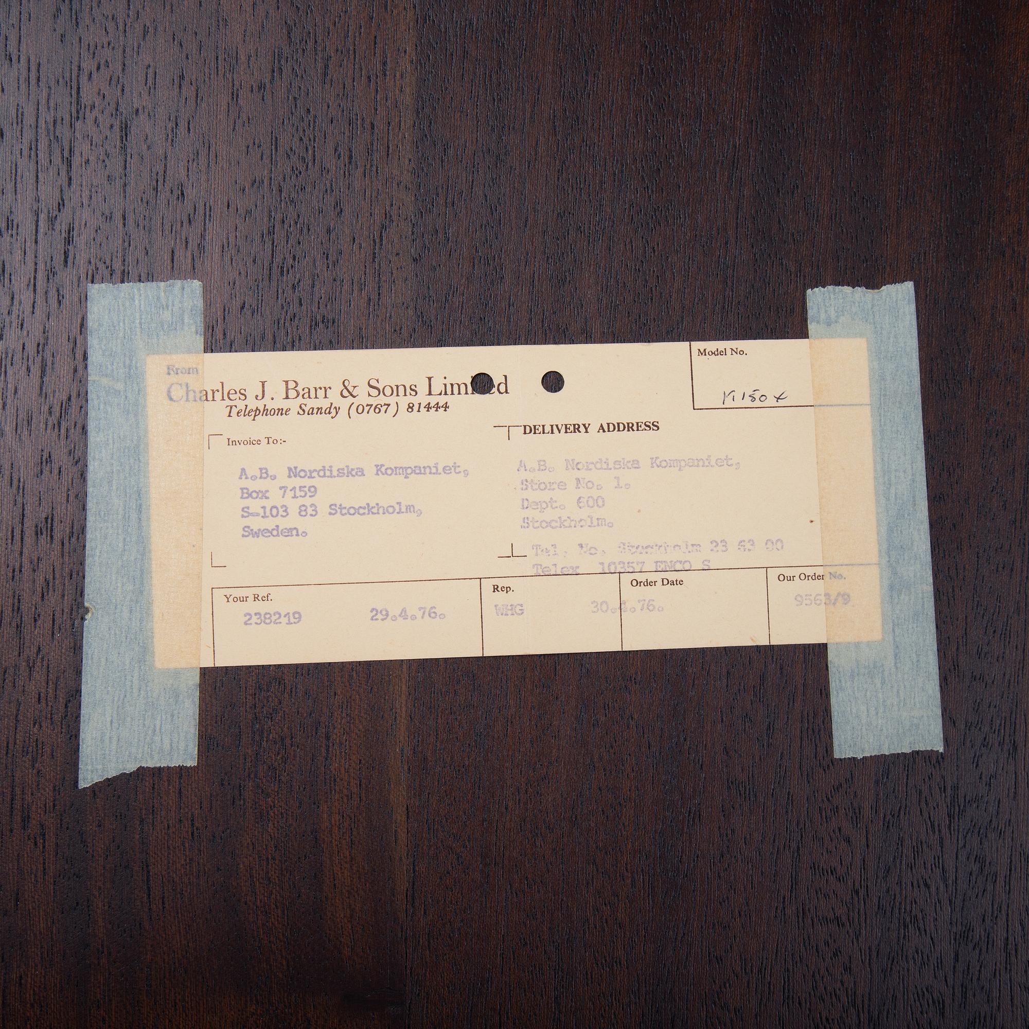 MATSALSGRUPP, 15 delar, Nordiska Kompaniet.