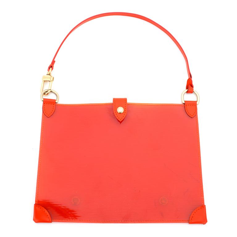 LOUIS VUITTON, a orange plastic pochette.