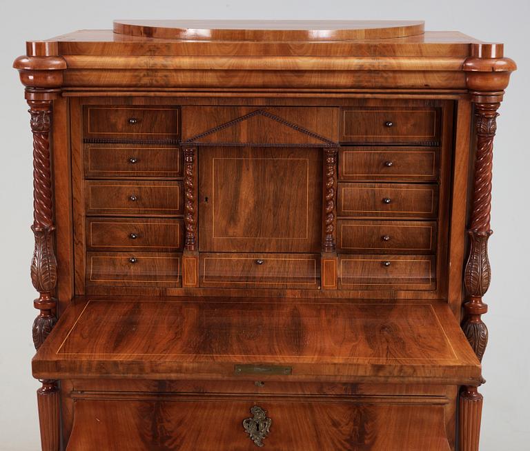 CHIFFONJÉ, senempire/nyrokoko, 1800-talets mitt.