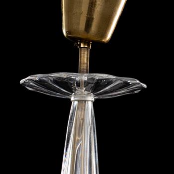 TAKLAMPA Orrefors 1900-talets mitt.