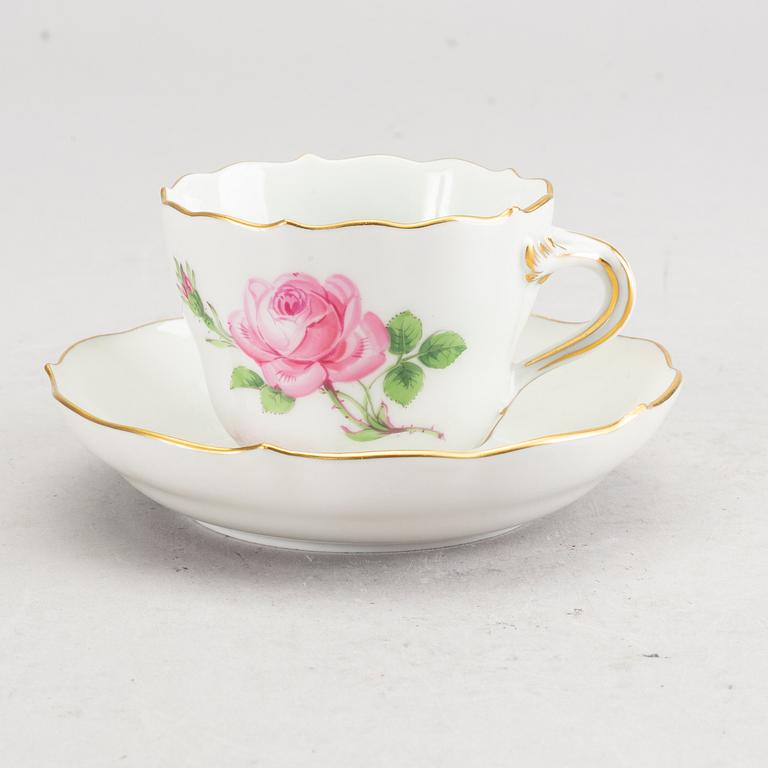 KAFFESERVIS samt DIVERSE SERVISDELAR, 18 delar,  porslin, Meissen, 1900-tal.