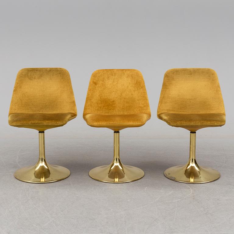 3 1970's chairs " Vinga" by Börje Johansson.