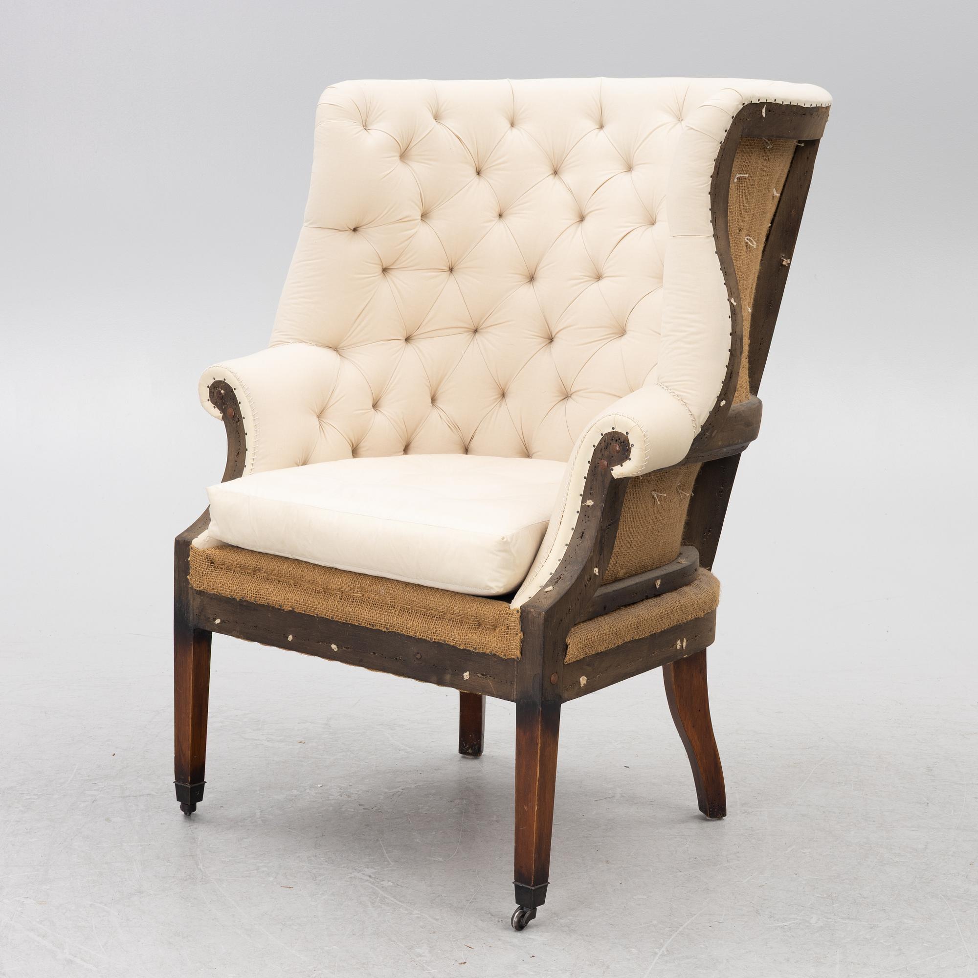 Armchair, "Hepplewhite wing chair", Ralph Lauren Home.