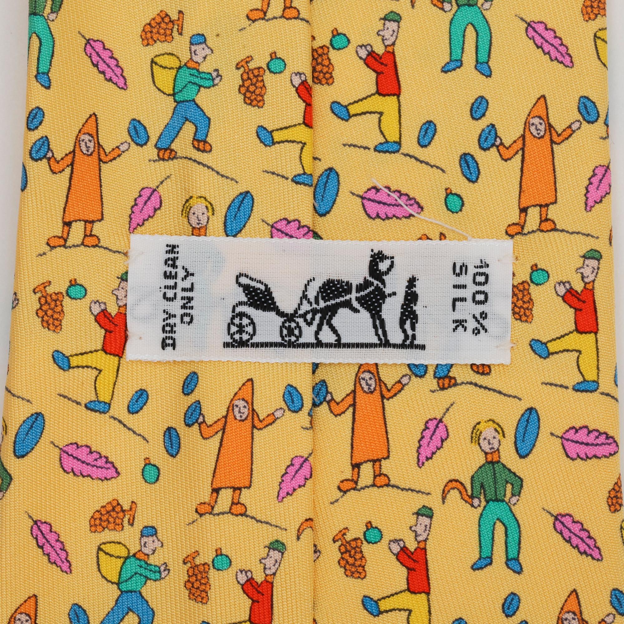 HERMÈS, a silk tie.