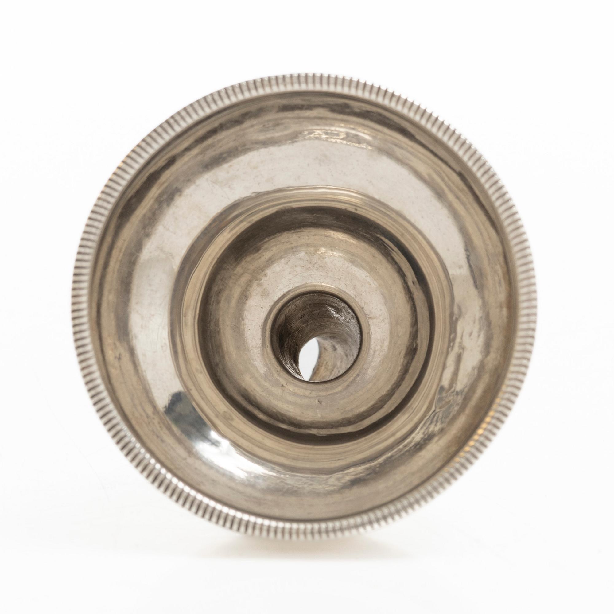 An Irish silver wine funnel, mark of John Lloyd, Dublin circa 1780.