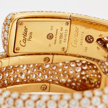 Cartier "Panthère" a lady's bangle watch.