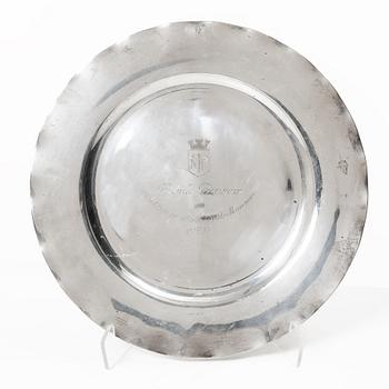 A Swedish silvert dish, mark of KG Markströms, Uppsala 1932.