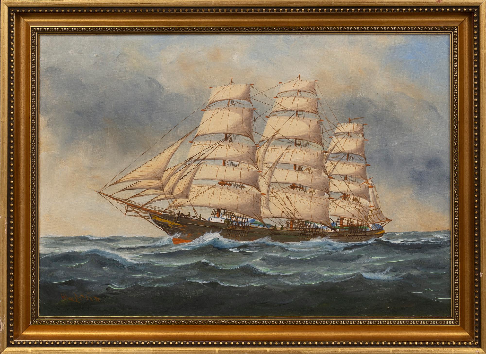 Hubert Lindström, oil on canvas.