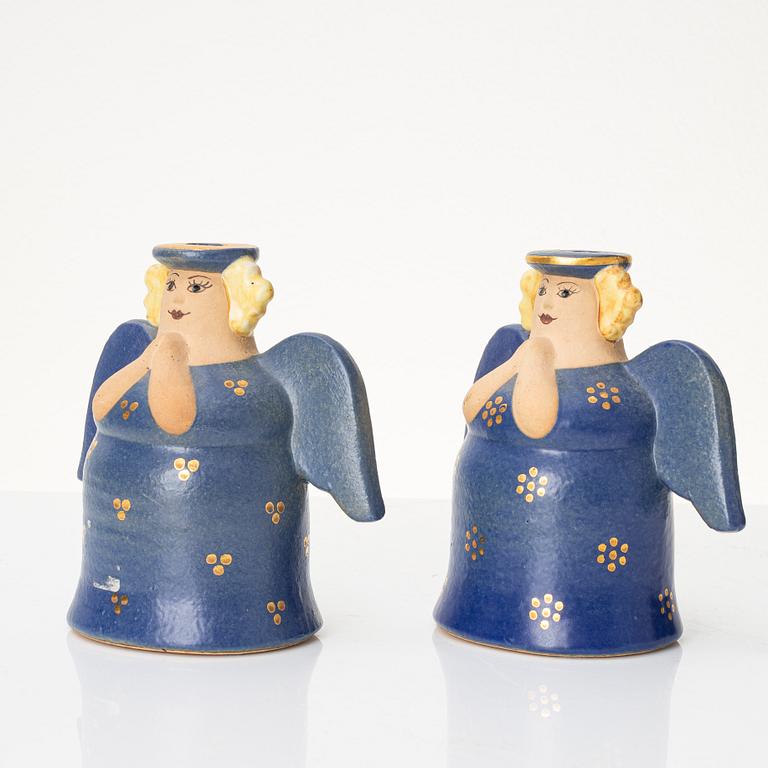 Lisa Larsson, five stoneware figurines, Gustavsberg and K-Studion Gustavsberg, Sweden.