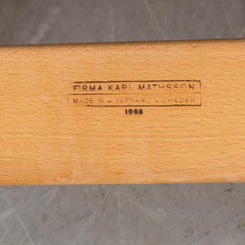 BRUNO MATHSSON, fåtöljer, ett par, "Eva". Firma Karl Mathsson, Värnamo.