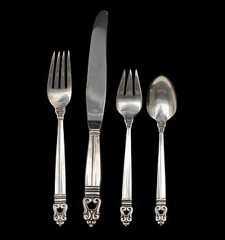 BESTICK, 4 delar, sterlingsilver, Royal Danish, 1900-tal. Tot vikt ca 143g.